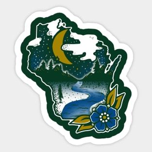 Wisconsin Scenery Sticker